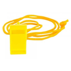 LOTE 5 SILBATOS PLÁSTICO ESTÁNDAR AMARILLO JIM SPORTS