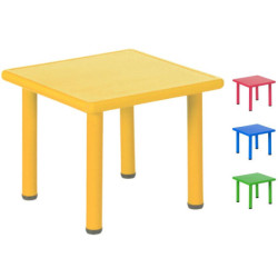 MESA SERIE ELITE CUADRADA TALLA 1 ALT.46 CM NIÑO 2-3 AÑOS COLORES IMPARA