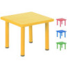 MESA SERIE ELITE CUADRADA TALLA 2 ALT.52 CM NIÑO 3-4 AÑOS COLORES IMPARA