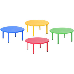MESA SERIE ELITE CIRCULAR TALLA 1 ALT.46 CM NIÑO 2-3 AÑOS COLORES IMPARA