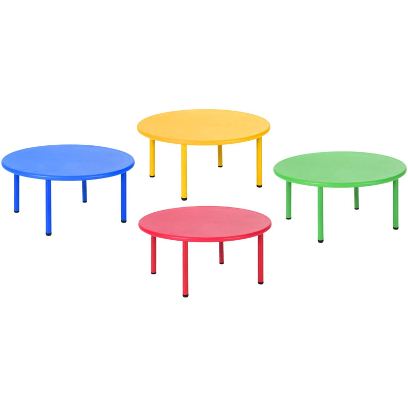 MESA SERIE ELITE CIRCULAR TALLA 1 ALT.46 CM NIÑO 2-3 AÑOS COLORES IMPARA