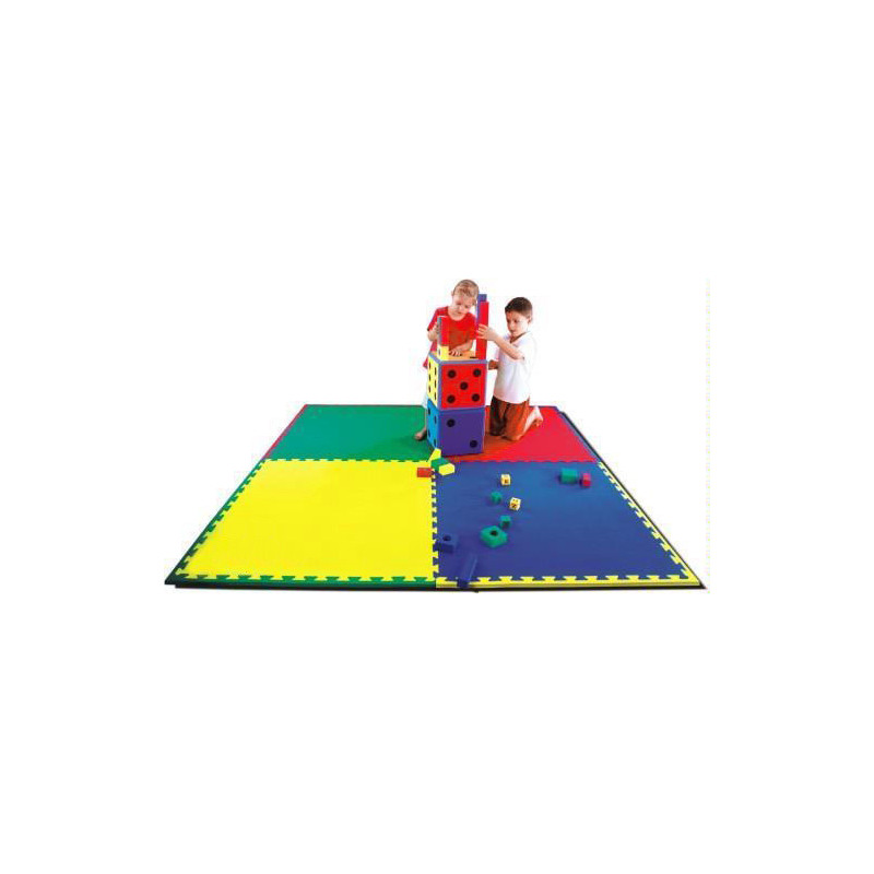 PUZLE BALDOSA TAPIZ EVA AMARILLA 100X100X2 CM IMPARA
