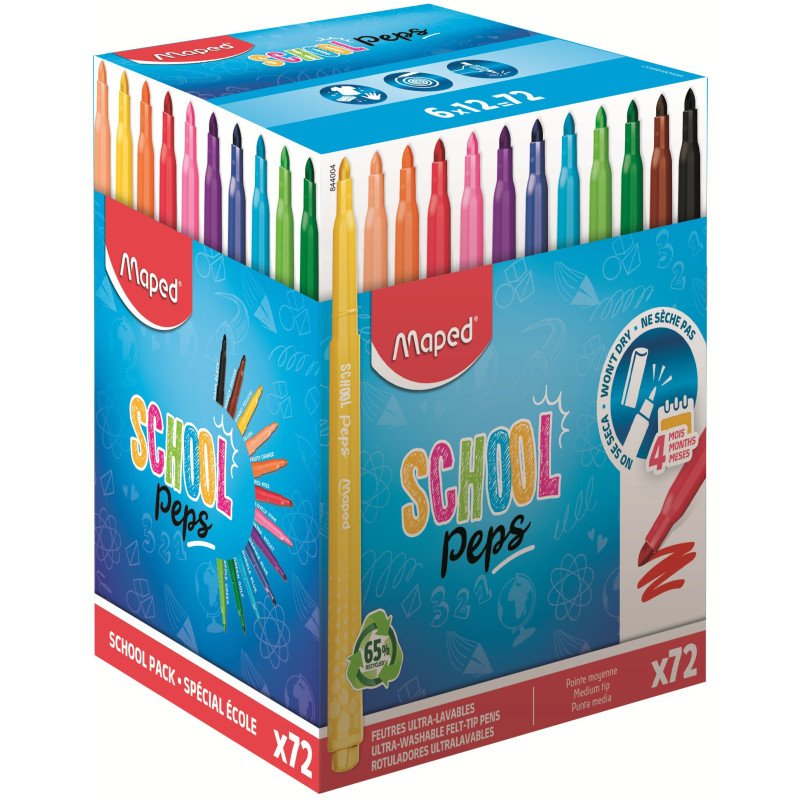 MARCD.ES SCHOOLPEPS 2 SCHOOL PACK 72u. MAPED