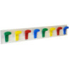 PERCHERO INFANTIL TABLERO LAMINADO 8 COLGADORES PP COLOR MOD.273 TAGAR