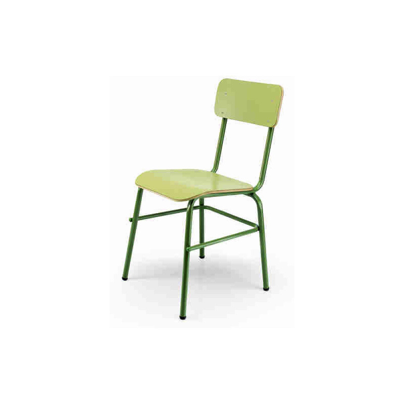 SILLA ESCOLAR MOD.278 TUBO ACERO LAMINADO O TAPIZADO COLOR AA 36CM TAGAR