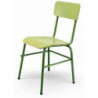 SILLA ESCOLAR MOD.278 TUBO ACERO LAMINADO O TAPIZADO COLOR AA 36CM TAGAR
