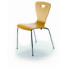 SILLA ESCOLAR MOD.211 TUBO ACERO CONTRACHAPADO HAYA AA 32 CM TAGAR