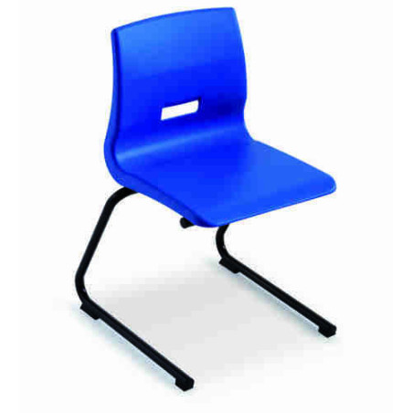 SILLA ESCOLAR MOD.242 PATIN TUBO ACERO POLIPROPILENO COLOR AA 26/32 CM TAGAR
