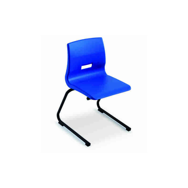 SILLA ESCOLAR MOD.244 PATIN TUBO ACERO POLIPROPILENO COLOR AA 43/46CM TAGAR