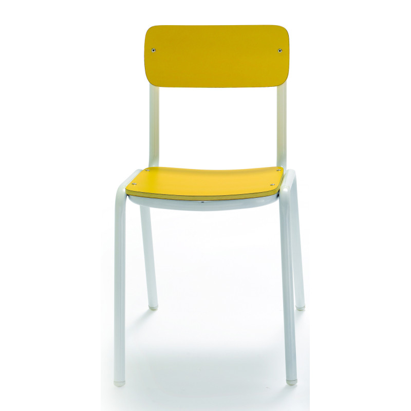 SILLA ESCOLAR MOD.210 TUBO ACERO ESTRUCTURA LAMINADA COLOR AA 26CM TAGAR