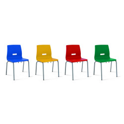 SILLA ESCOLAR MOD. 233 TUBO ACERO POLIPROPILENO COLOR CR/6 39 CM TAGAR