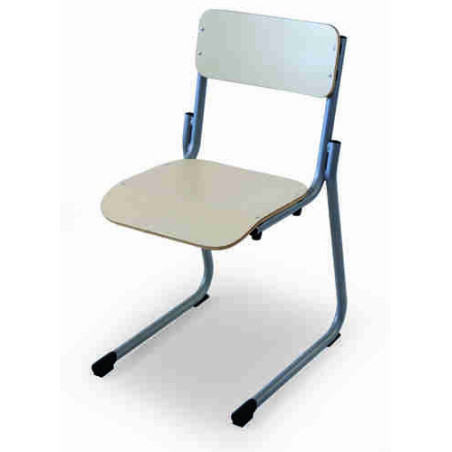 SILLA ESCOLAR PATÍN MOD.276 TUBO ACERO CONTRACHAPADO HAYA TAGAR