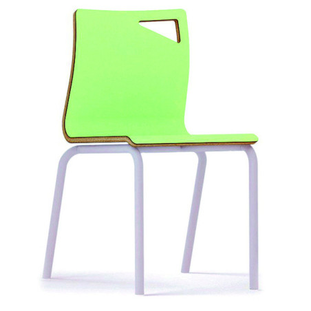 SILLA INFANTIL MOD.D312 TUBO ACERO CARCASA CONTRACHAPADO HAYA. DIF. ALTURAS TAGAR