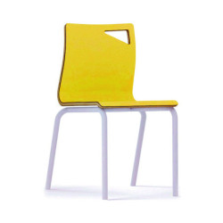 SILLA INFANTIL MOD.D313 TUBO ACERO CARCASA CONTRACHAPADO HAYA. DIF. ALTURAS TAGAR