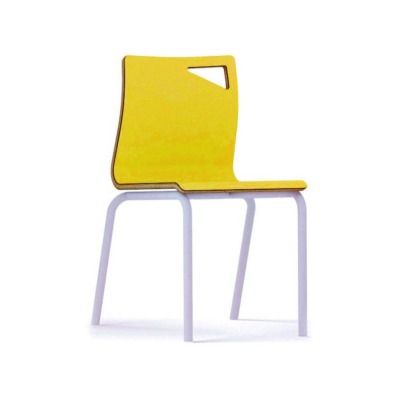 SILLA INFANTIL MOD.D313 TUBO ACERO CARCASA CONTRACHAPADO HAYA. DIF. ALTURAS TAGAR