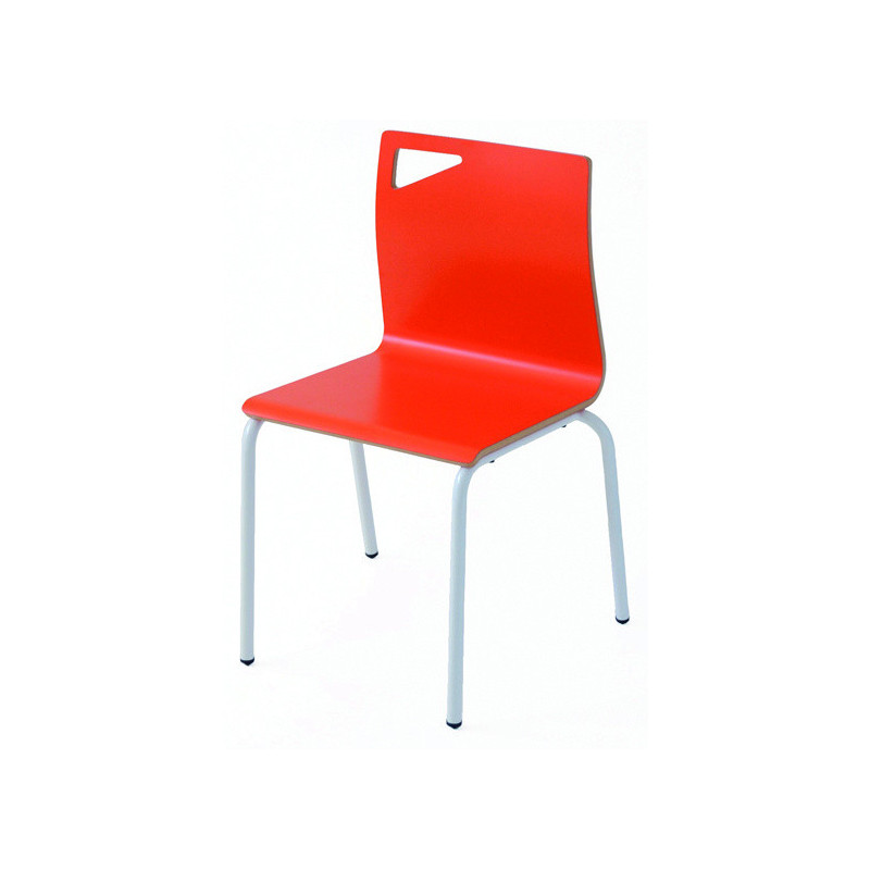 SILLA INFANTIL MOD.D314 TUBO ACERO CARCASA CONTRACHAPADO HAYA. DIF. ALTURAS TAGAR