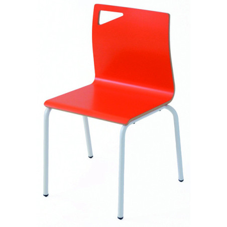 SILLA INFANTIL MOD.D314 TUBO ACERO CARCASA CONTRACHAPADO HAYA. DIF. ALTURAS TAGAR