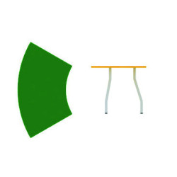 MESA INFANTIL MOD.D004 TUBO ACERO TAPA LAMINADO 120X60 ALT.60 TAGAR