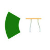 MESA INFANTIL MOD.D004 TUBO ACERO TAPA LAMINADO 120X60 ALT.60 TAGAR
