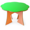 MESA INFANTIL MOD.D021 PATAS HAYA TAPA LAMINADO O100 ALT.60 TAGAR