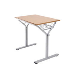 MESA ESCOLAR MOD.E260 BANDEJA REJILLA 60X40 ALT.ALT.60  HAYA TAGAR