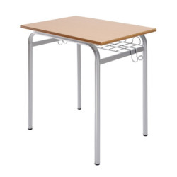 MESA ESCOLAR MOD.277 BANDEJA REJILLA 60X40 ALT.60 COLOR TAGAR