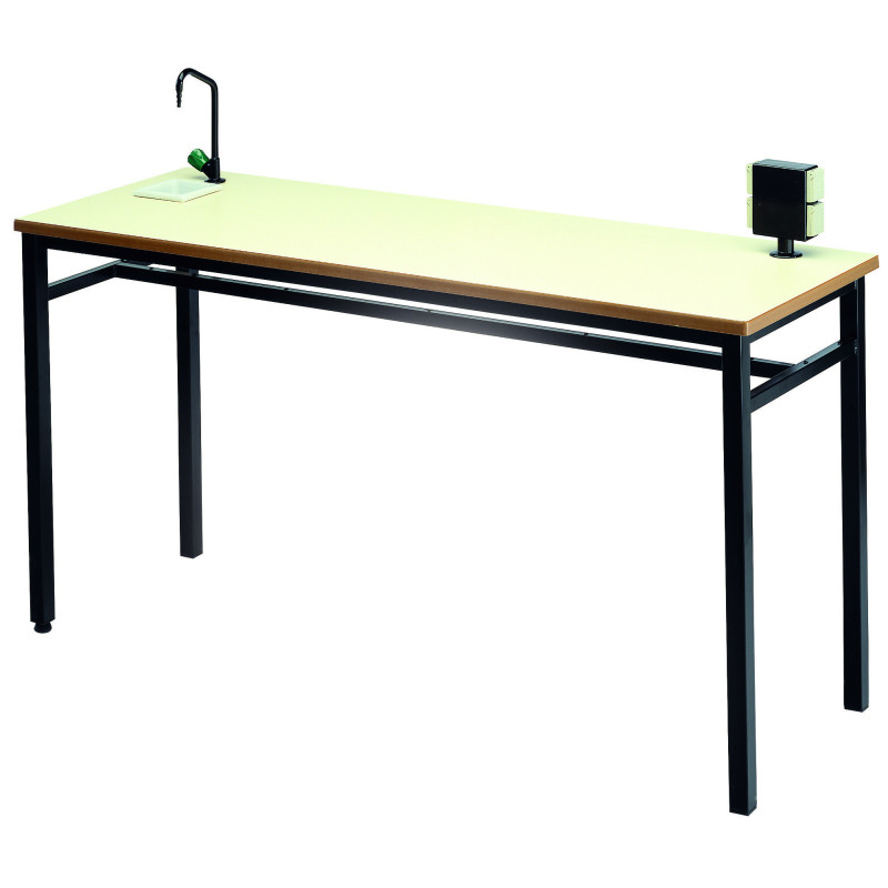MESA LABORATORIO MOD.296 GRIFO+TORRETA ENCHUFES 180X60 ALT.90 TAGAR