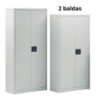 ARMARIO METALICO PUERTA BATIENTE 105X102X45 2 BALDAS ROCADA