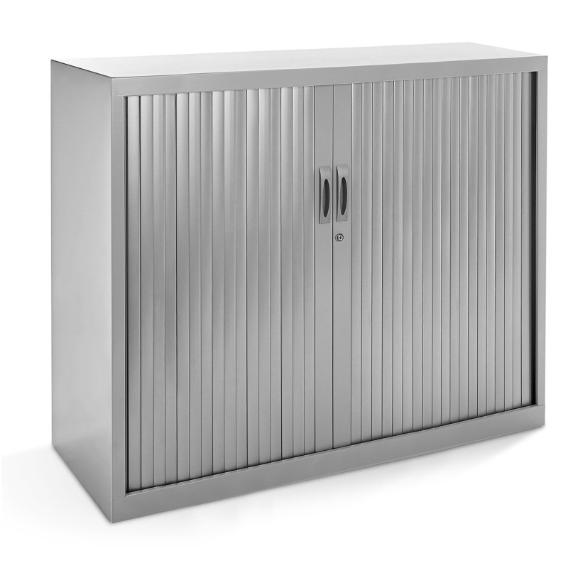 ARMARIO METÁLICO PERSIANA 105 x 120 x 45 cm RAL 9006 INCLUYE 2 BALDAS ROCADA
