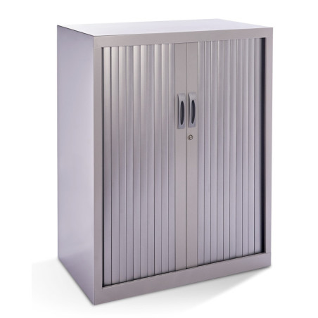 ARMARIO METÁLICO PERSIANA 105 x 80 x 45cm RAL 9006 INCLUYE 2 BALDAS ROCADA