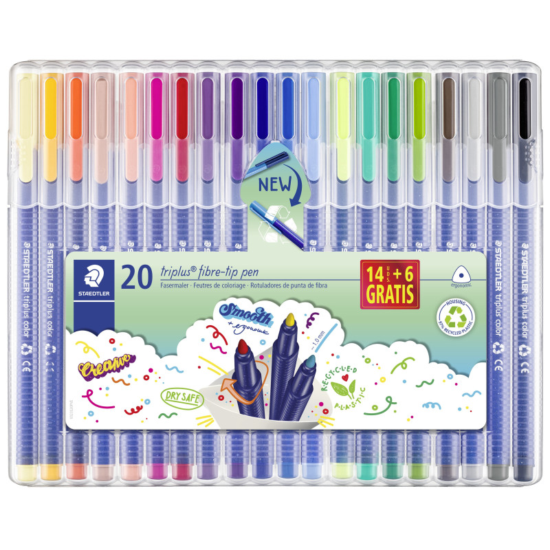 MARCD.ES TRIPLUS COLOR 323 caja 14 + 6u. DE REGALO STAEDTLER