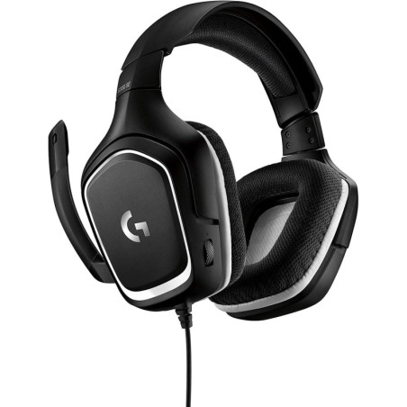 LOGITECH AURICULARES CON MICROFONO G332 GAMING NEGRO BLANCO - 981-000831