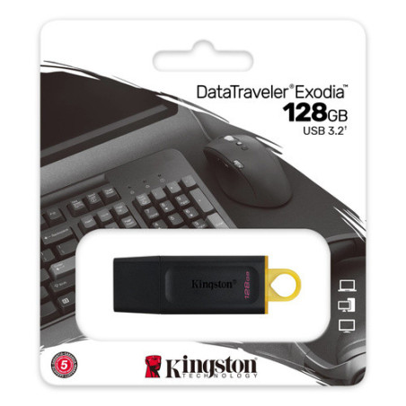 KINGSTON PENDRIVE DATATRAVELER EXODIA 128GB / USB 3.2 GEN 1