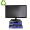 SOPORTE PARA MONITOR ERGOSOSTENIBLE ARCHIVO 2000 CON DOS CAJONES AZUL