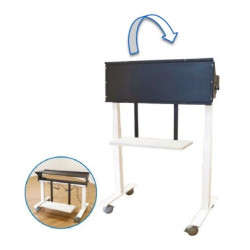 SOPORTE UNIVERSAL MÓVIL PARA MONITORES INTERACTIVOS CON REGULACIÓN ELECTRICA
