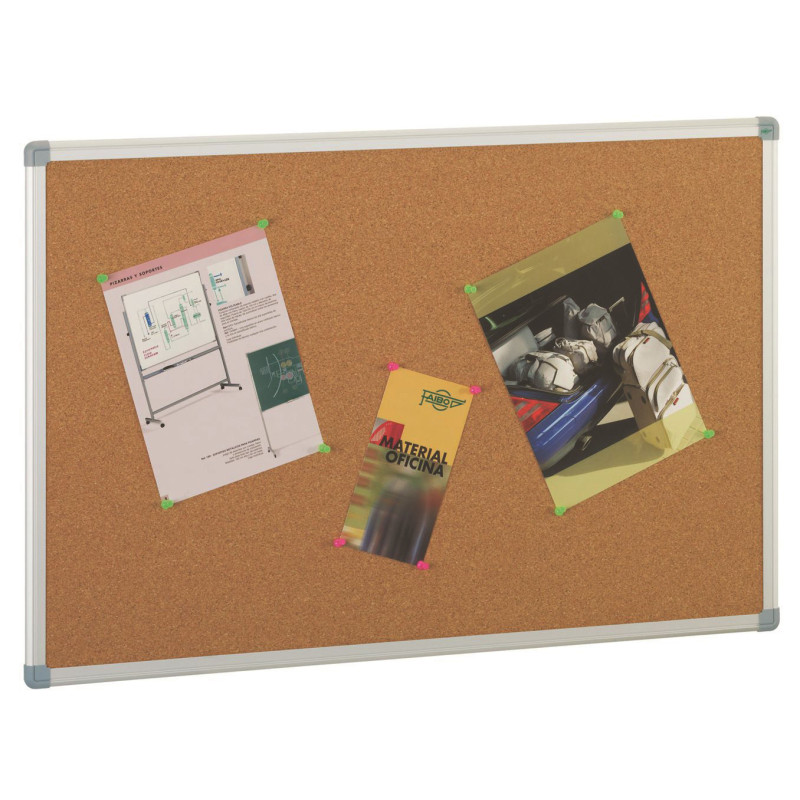 TABLERO CORCHO MARCO ALUMINIO 60X90CM FAIBO