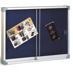 VITRINA CORCHO TAPIZADO PUERTAS METACRILATO 90X120 BURDEOS FAIBO 614T-3B