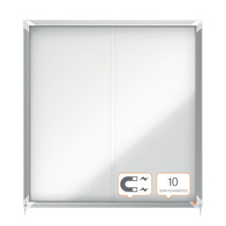 VITRINA INTERIOR METAL PUERTA CORREDERA PARA 12H A4 997X972X54MM NOBO