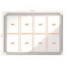 VITRINA DE EXTERIOR NOBO PARA 8 HOJAS A4 CON SUPERFICIE BLANCA MAGNÉTICA