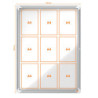 VITRINA DE EXTERIOR NOBO PARA 9 HOJAS A4 CON SUPERFICIE BLANCA MAGNÉTICA