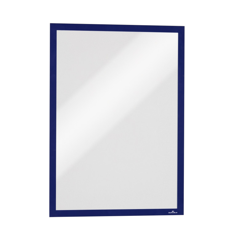 MARCOS AUTOADHESIVOS A4 AZUL OSCURO PANEL MAGNETICO 2 UDS DURABLE