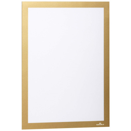 MARCOS AUTOADHESIVOS A4 ORO PANEL MAGNETICO 2 UDS DURABLE