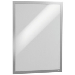 MARCOS AUTOADHESIVOS A3 PLATA PANEL MAGNETICO 2 UDS DURABLE