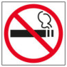 ETIQUETA SEÑALIZADORA PROHIBIDO FUMAR 114X114MM APLI