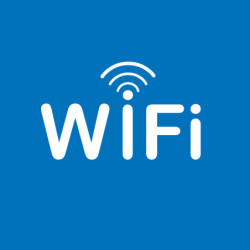 ETIQUETA SEÑALIZADORA ZONA WIFI 114X114MM APLI
