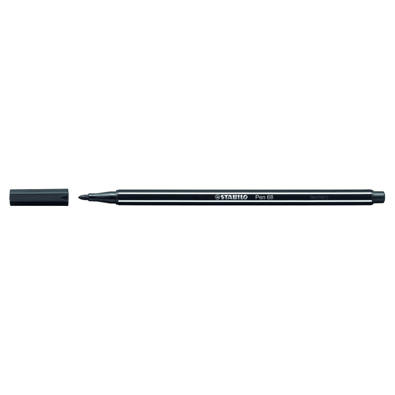 MARCD. STABILO ACUARELABLE PEN 68 NEGRO 1 MM