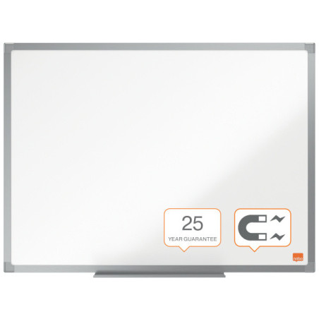 PIZARRA NOBO ESSENCE ACERO VITRIFICADO 60X45CM BLANCO