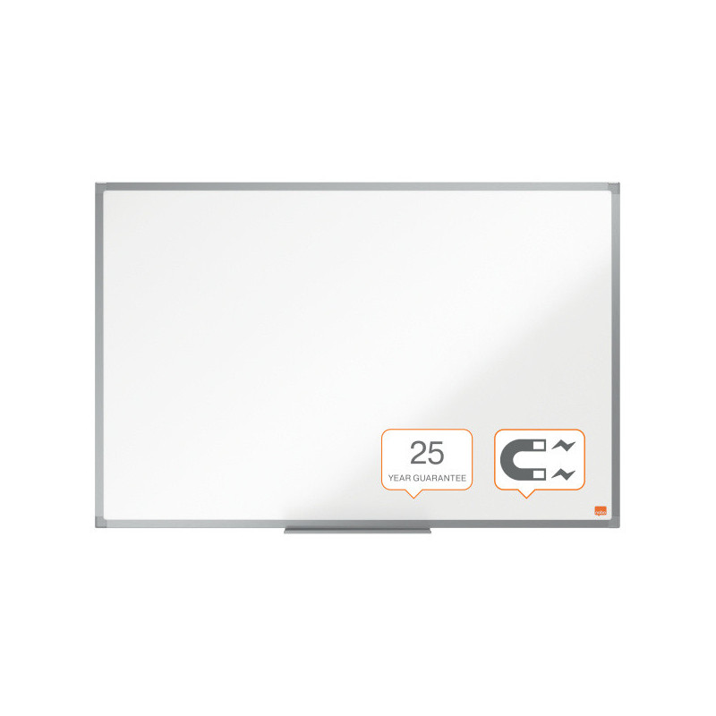 PIZARRA NOBO ESSENCE ACERO VITRIFICADO 90X60CM BLANCO