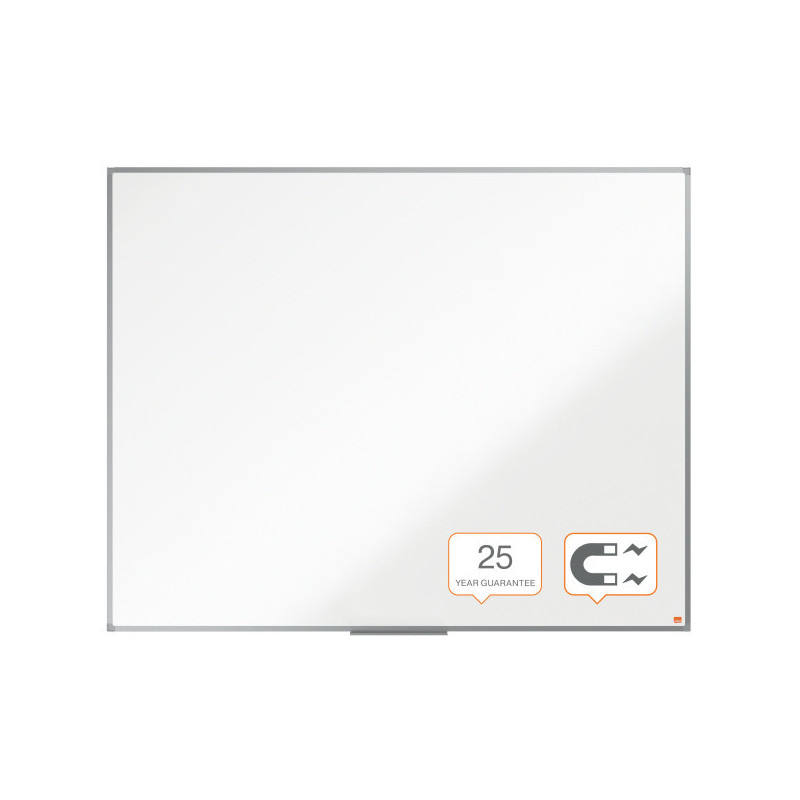 PIZARRA NOBO ESSENCE ACERO VITRIFICADO 150X120CM BLANCO
