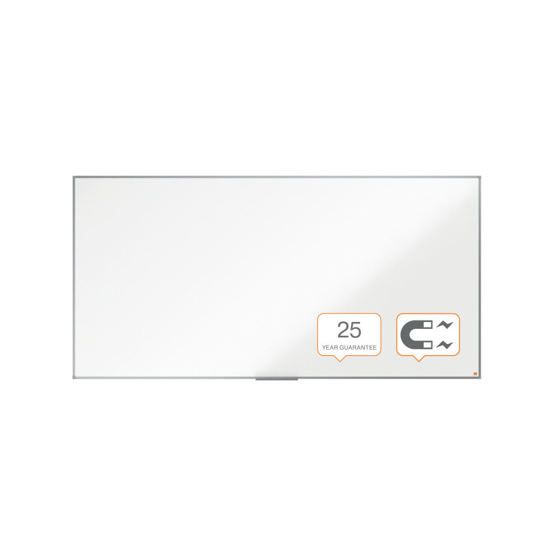 PIZARRA NOBO ESSENCE ACERO VITRIFICADO 240X120CM BLANCO